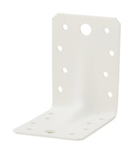 Vinkelbeslag Vit 90 x 65 x 2,5 mm Heco